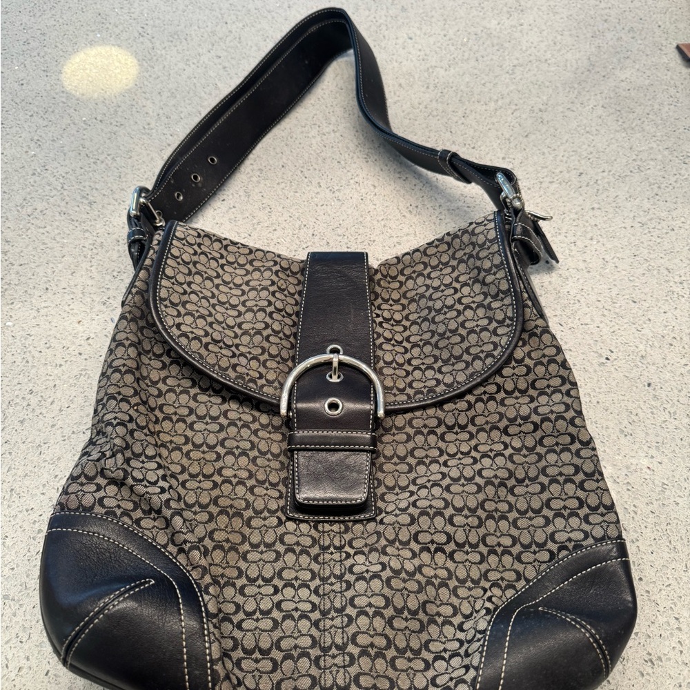 Coach Mini Signature Buckle Duffle Flap